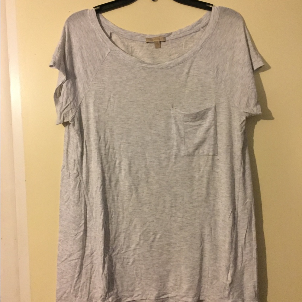 Anthropologie Bordeaux Large Swing tee